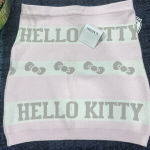 Forever 21 Pink and Cream Hello Kitty Mini Skirt